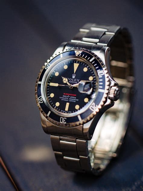 rolex 1680 gold blue|Rolex single red submariner 1680.